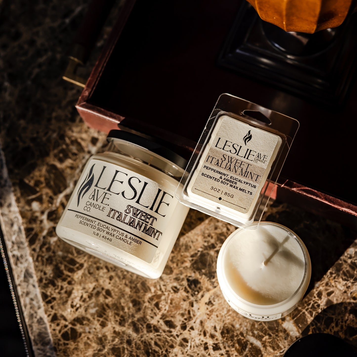 Sweet Italian Mint 1lb Triple Wick Soy Candle