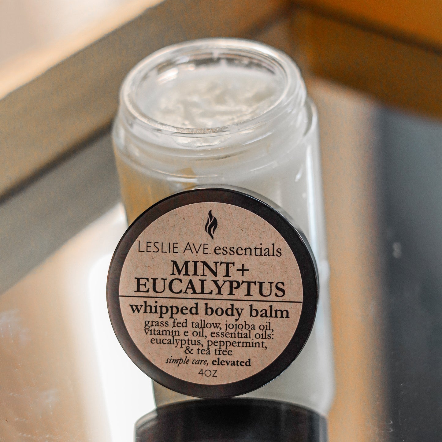 Mint + Eucalyptus 4oz Whipped Tallow Balm