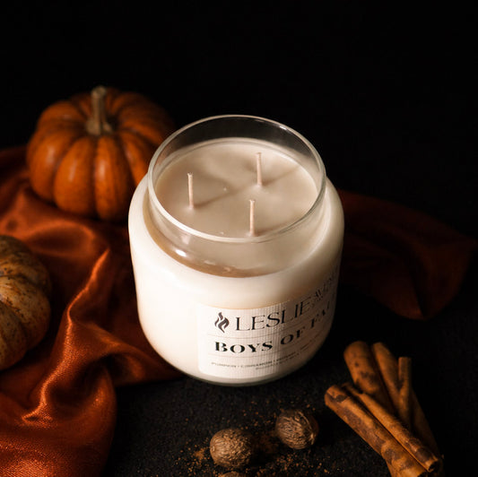 Boys of Fall Triple Wick Soy Candle | Fall Collection