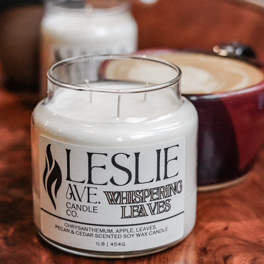 Whispering Leaves 1lb Triple Wick Soy Candle