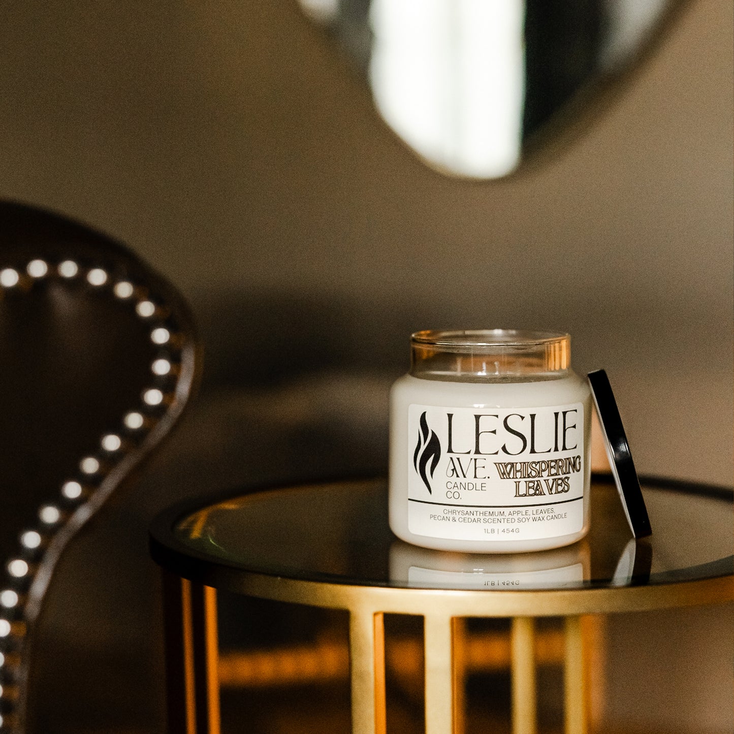 Whispering Leaves 1lb Triple Wick Soy Candle