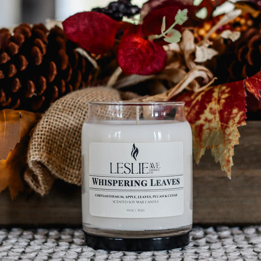 Whispering Leaves 11oz Single Wick Soy Candle