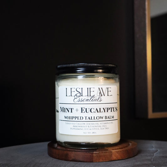 Mint + Eucalyptus 8oz Whipped Tallow Balm